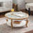 Round Coffee Table with Open Storage