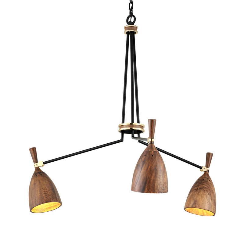 Lustre sphérique Spoutnik 3 lumières Utopia, Acacia