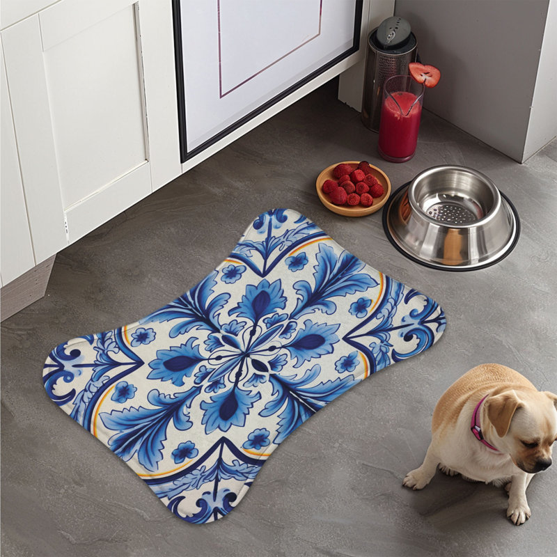 Carreaux décoratifs - Tapis d'alimentation en os 1 pièce, 18"