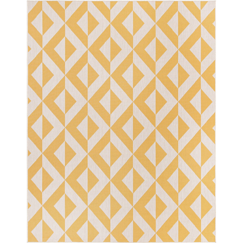 Geometric Indoor / Outdoor Rug, Rectangle 7'10" x 10'
