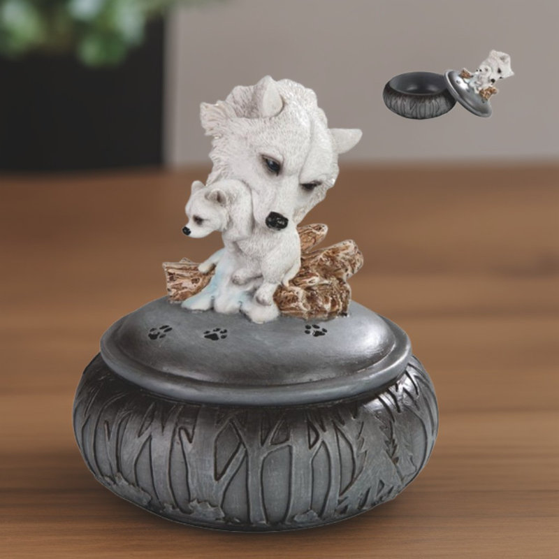 Boîte à bijoux 5,5 "H Wolf