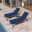 Ensemble de 2 coussins de chaise longue pour l'extérieur