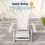 Chaise Adirondack pliante en PEHD avec repose-pieds rétractable, chaise de patio réglable toutes saisons à 3 positions pour terrasse-1106425833