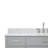 Aberdeenshire 60" Single Bathroom Vanity with Carrara White Marble Top-85364454