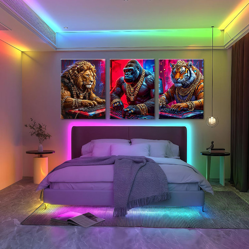 3 Piece Wrapped Canvas Print