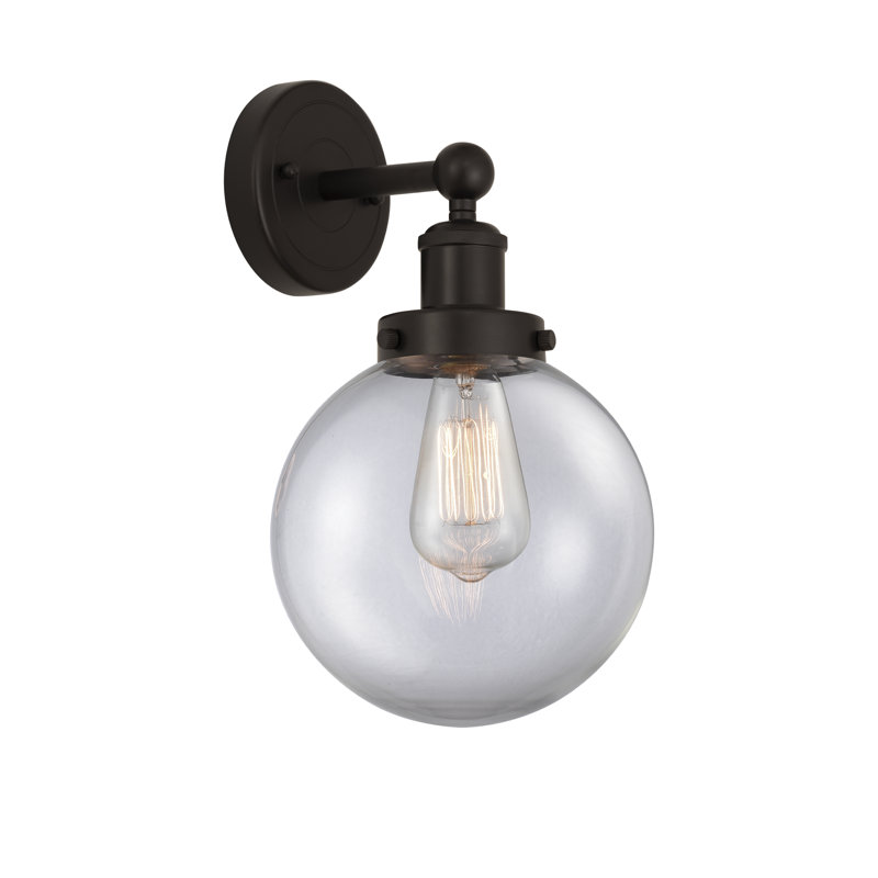 Chalkhill Armed Sconce, Clear, Oil Rubbed Bronze