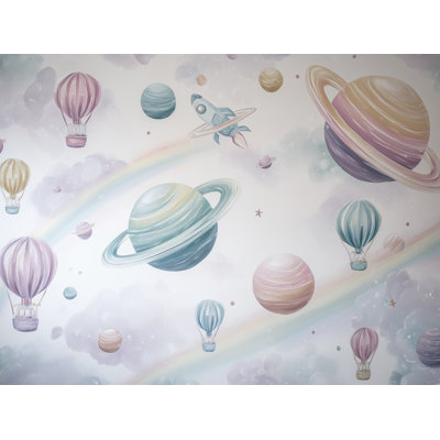 Décoration murale espace planètes fantaisistes
