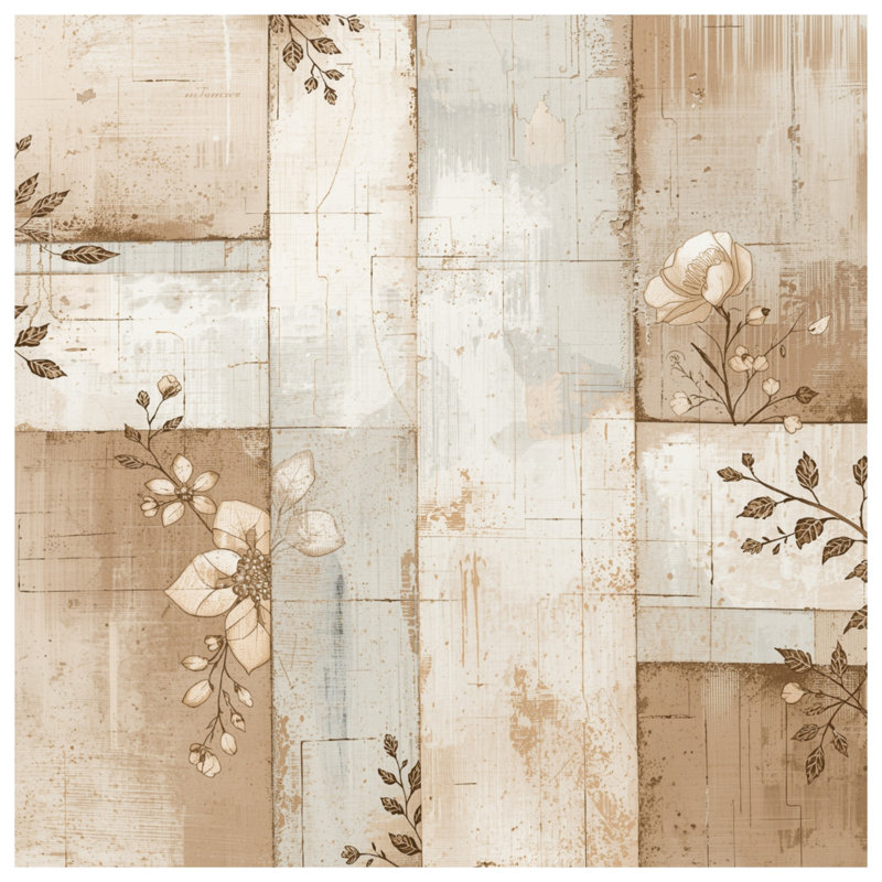 Floral Patchwork Collage Duvet Covers, Queen