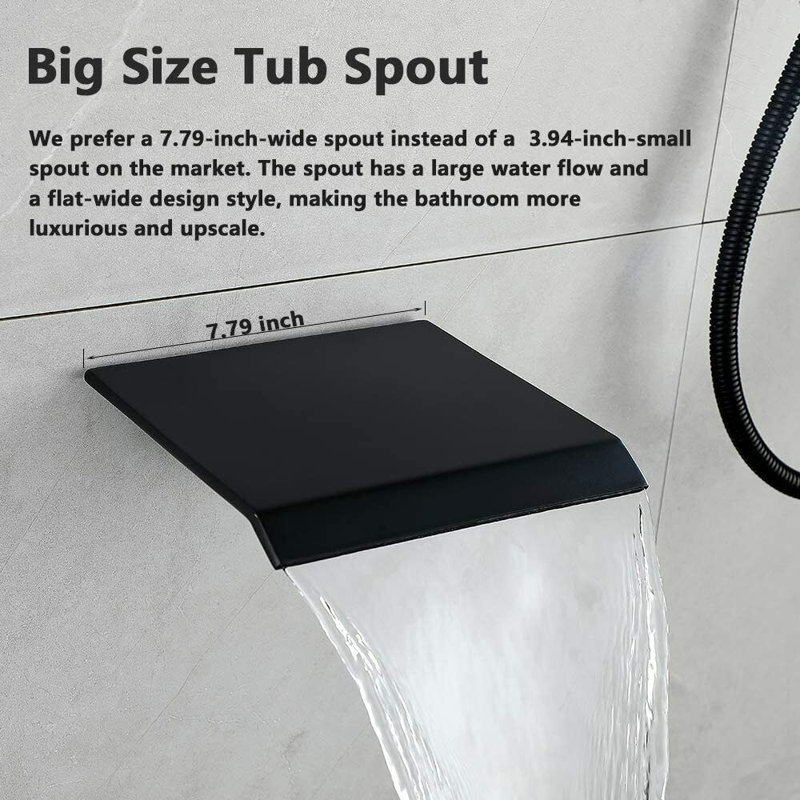 Système de douche complet avec valve brute