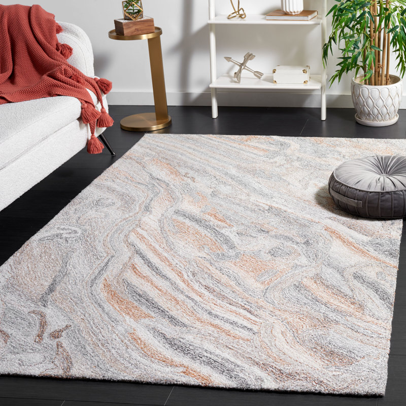 Adari Hand Tufted Pet Yarn Pile Rug, Rectangle 6' x 9'