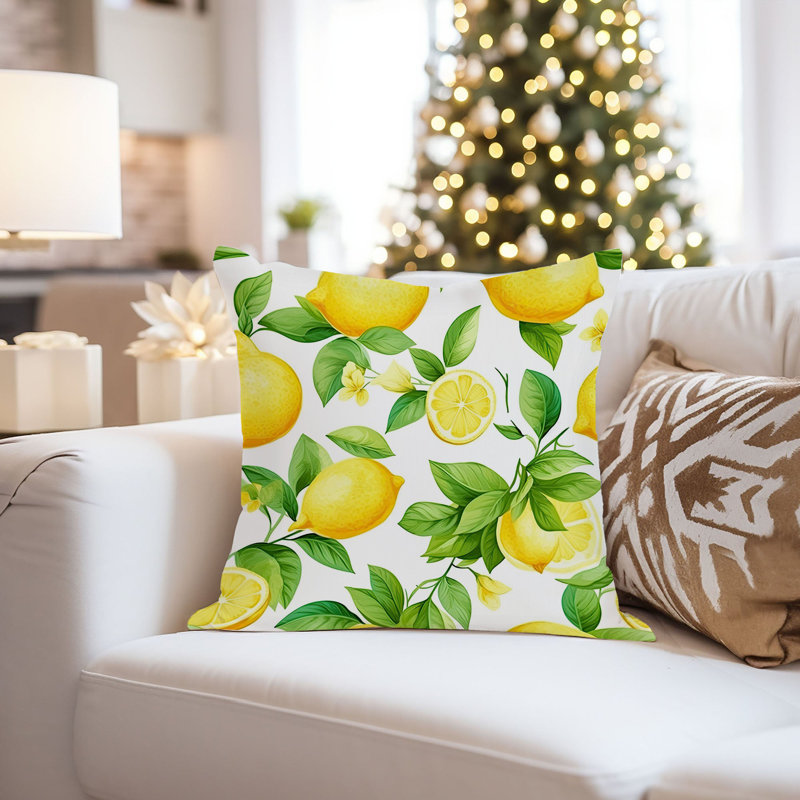 Food and Kitchen Lemon Pattern XI Cottage, 18"H x 18"W