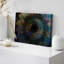 Tournesol foncé, tournesol coloré, graffiti coloré, peinture, œuvre d'art, grande impression sur toile, art mural-94537584