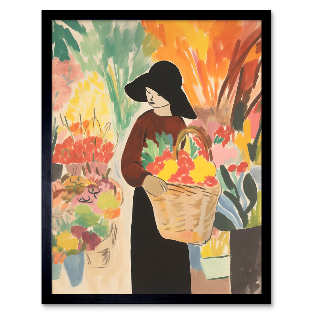 Alexious At The Flower Market Danish Pastel Aesthetic - Single Picture Frame Art Prints