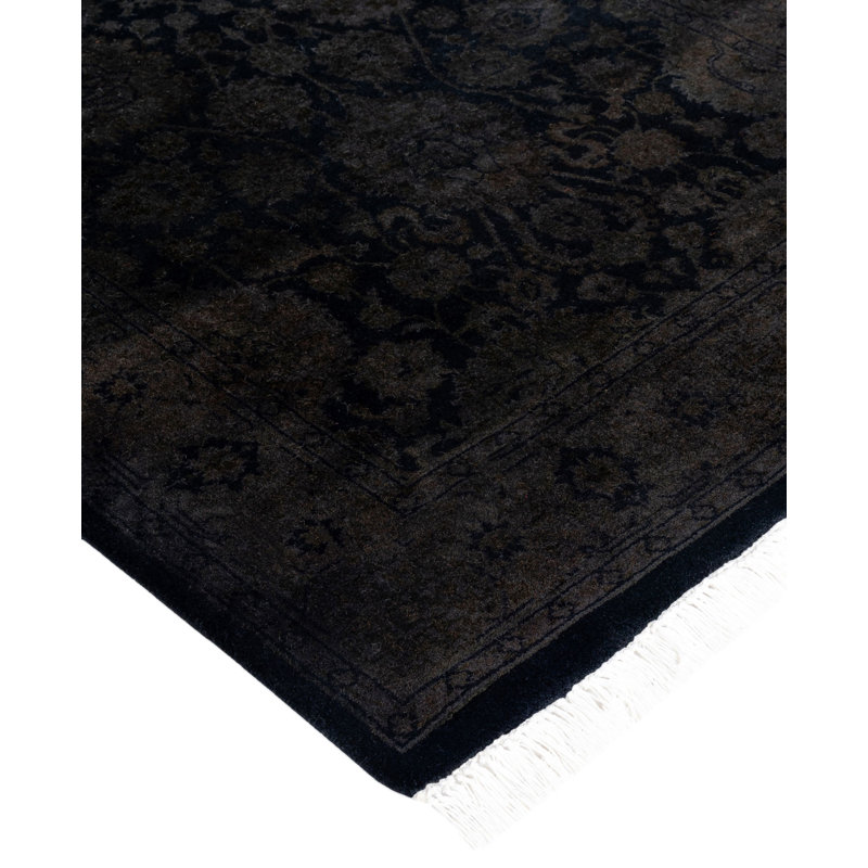 Overdyed One-of-a-Kind 2' 8" x 12' 2" Hand Knotted Area Rug