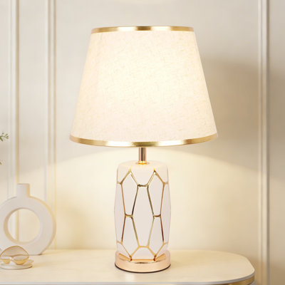 18.5" Modern Ceramic Table Lamp (Bulb Include)