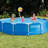 Metal Frame Above Ground Swimming Pool w/Pump, Filter Cartridge(6 Pack)& Cover