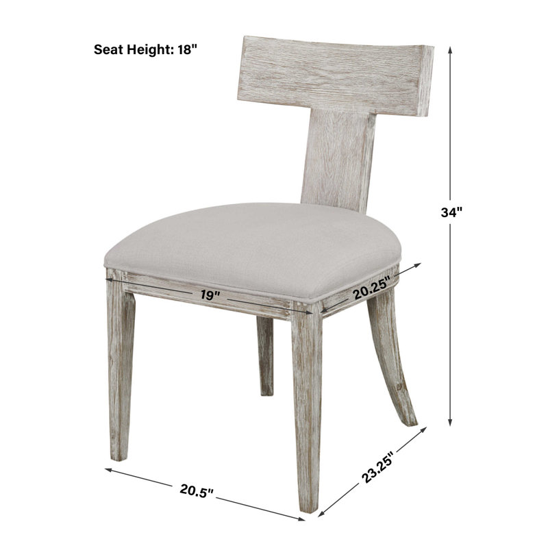Chaise d'appoint Tegan, Blanchir
