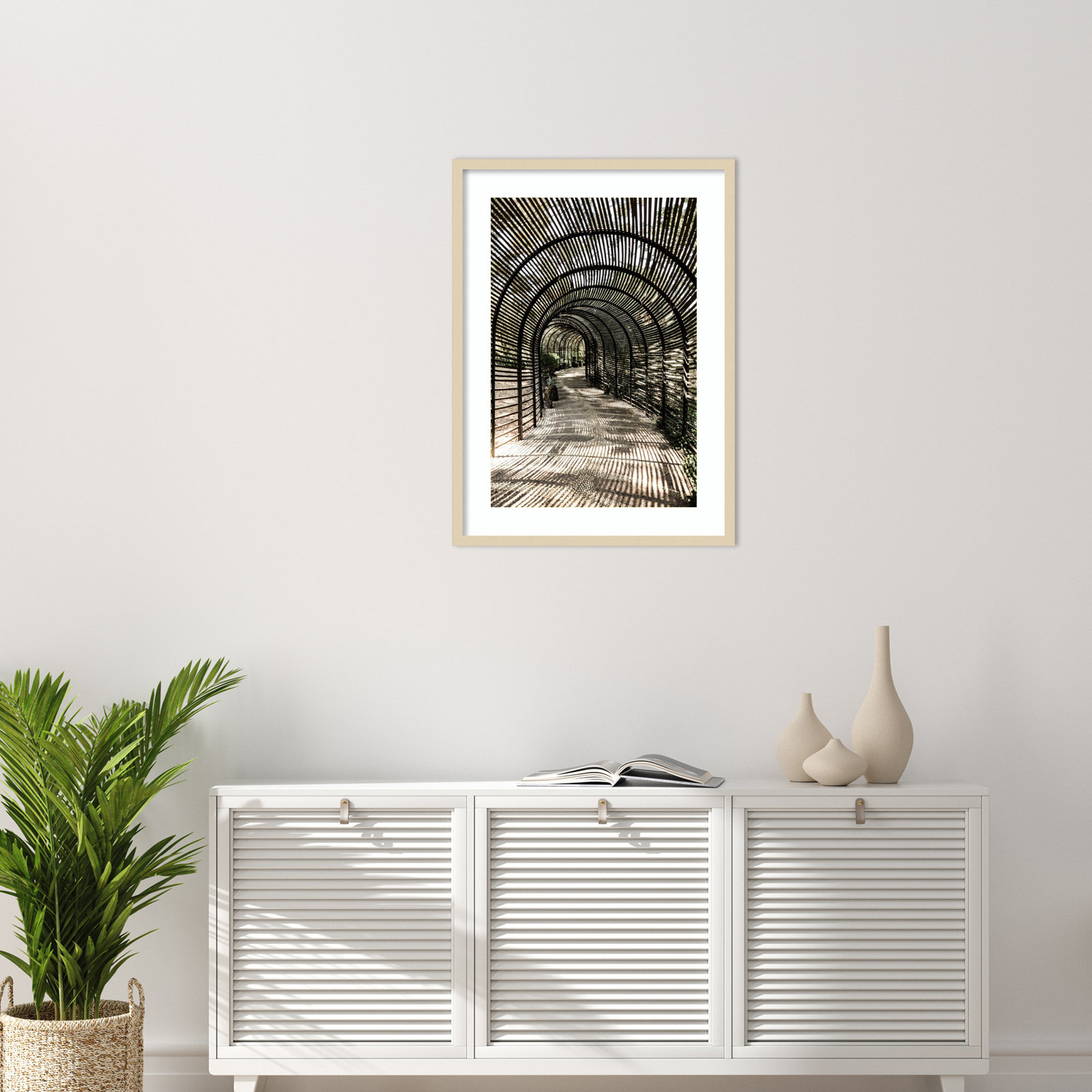 Nihan "Shadow Garden" Print, Brown, 33" H x 24" W