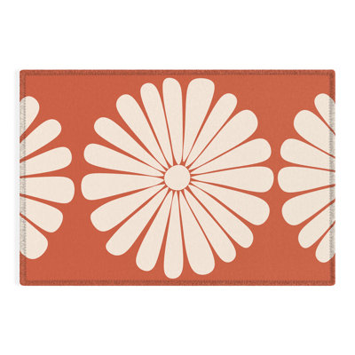 Tapis rectangulaire Katy avec envers antidérapant