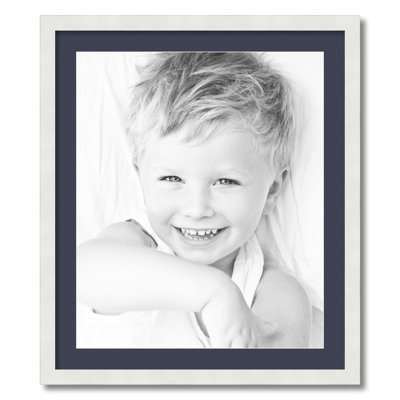 Wood Matte Picture Frame with Mat