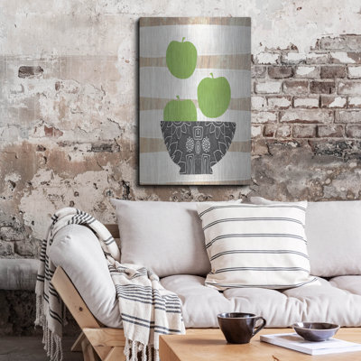 " Green Apples On Wood " by Linda Woods