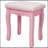 Pink Princess Vanity Desk Set with 360掳 Rotating Mirror, Cushioned Stool, and 4-Drawer Storage for Girls' Bedrooms-953876183