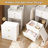 Compact 31 Dressing Table With Led Lighting, Hidden Stool, 4 Drawers & Storage Compartments - White Medium Density , Great For Bedroom And Makeup Adjustable , Padded Stool Open Wood