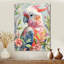 Rose, vert, cacatoès, jungle, rêves III - art mural perroquet-1369249493-1369249483