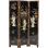 6 Ft. Tall Black Lacquer Room Divider - Royal Ladies