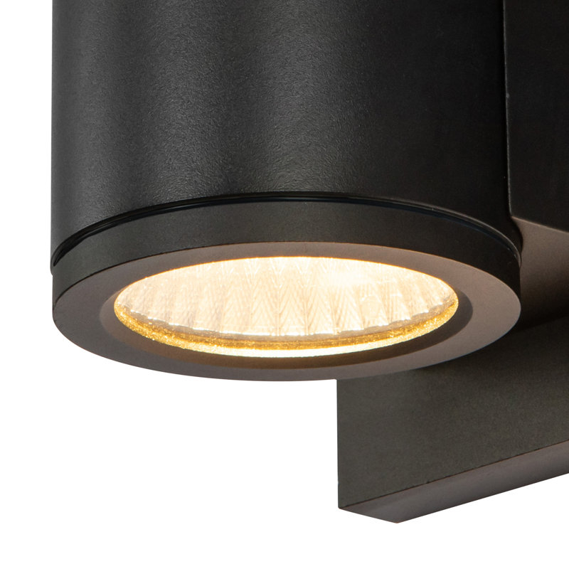 Griffith 1 - Light LED Outdoor Armed Sconce, 8, 4.63" H x 4.63" W x 4.75" D