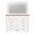 Ciccarelli 53.6" W 10-Drawer Solid and Manufactured Wood Double Dresser-725695442