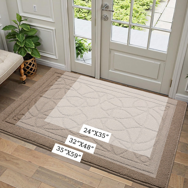 Non-Slip Doormat, Khaki, 88.9cm W x 149.9cm L