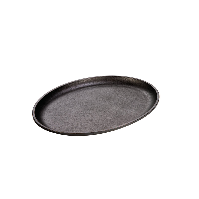 Lodge 13.25 X 10 Inch Oval Cast Iron Serving Griddle