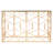 47'' Glass Top Console Table