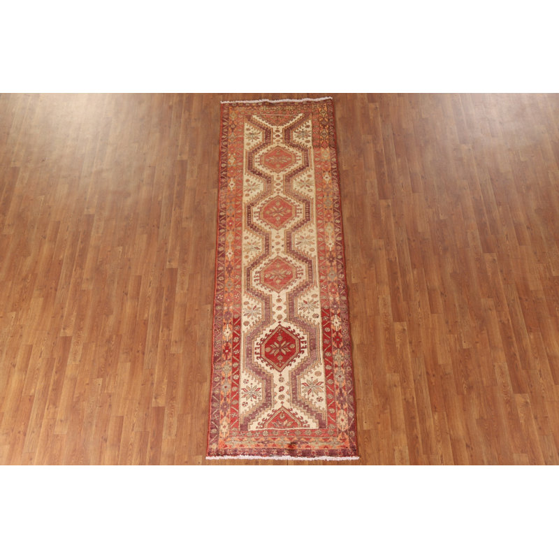 Tapis de couloir en laine fait à la main 3 x 10