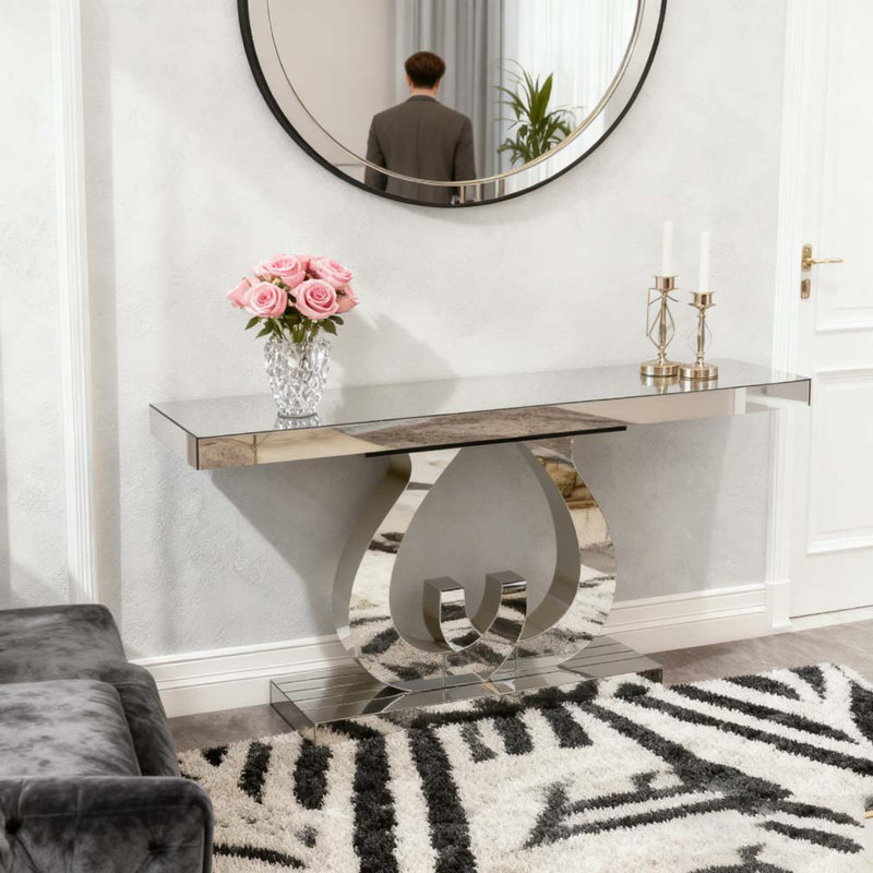 Modern mirror Console Table
