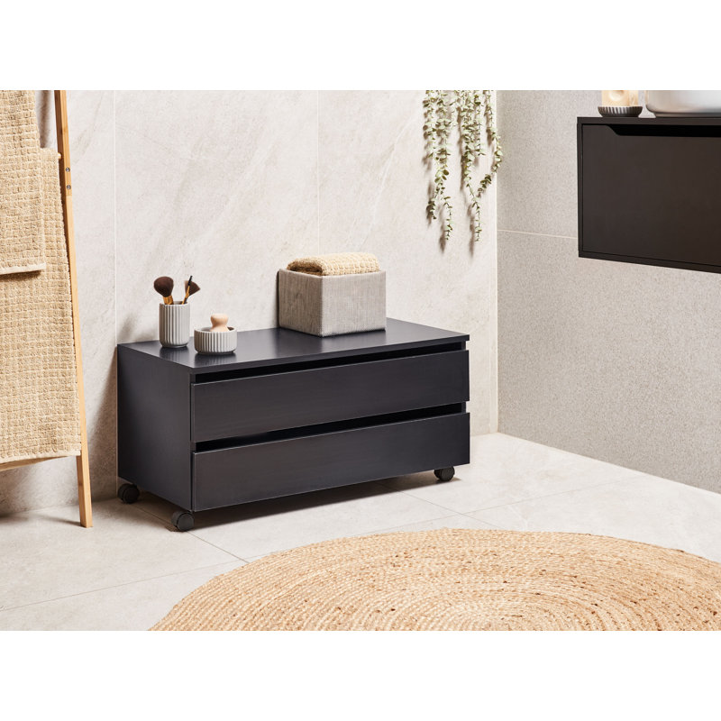 Bathroom Cabinet TERESINA with Wheels 80 cm