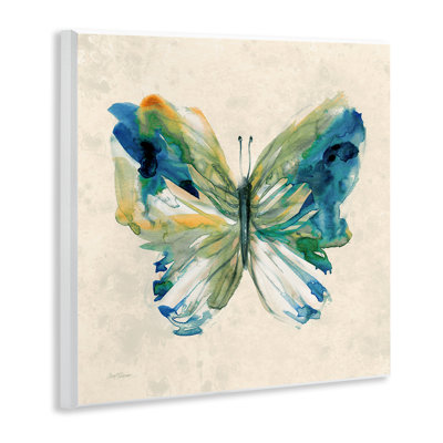 Plaque murale Vivid Abstract Butterfly Wings, design par Carol Robinson