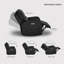 Causeuse inclinable électrique en similicuir de 94,5 po avec repose-tête réglable, charge sans fil et lampe de lecture-35010570