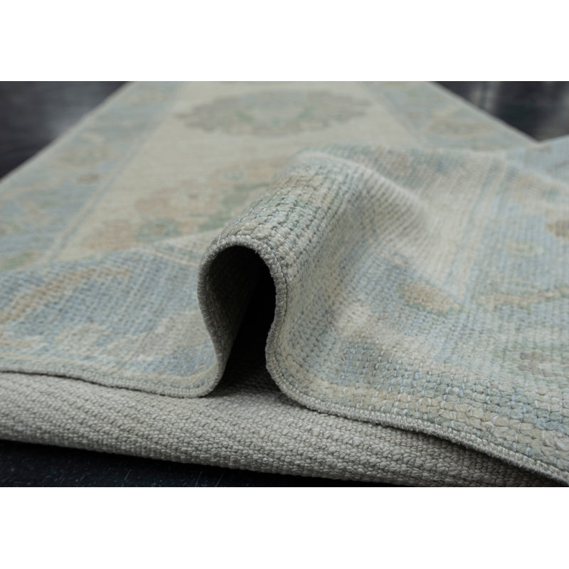 Tapis turc Oushak fait à la main 2 pi 9 po x 10 pi 5 po