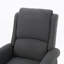 Fauteuil inclinable avec mécanisme d'inclinaison en douceur, pieds en bois d'hévéa durables et conception moderne polyvalente pour un confort ultime.