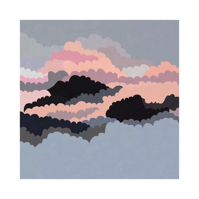 Magic Sunset Clouds On The Sky by Alisa Galitsyna - Wrapped Canvas Print, 30.48 cm H x 30.48 cm W
