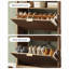 Armoire de rangement pour chaussures 16 paires avec 2 tiroirs rabattables et tablettes réglables et crochets latéraux-1258197222