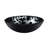 Novatto 16.5'' Black/Silver Glass Circular Bathroom Sink