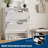 Fluted Shoe Storage Cabinet, Slim Hidden Shoe Rack Cabinet with 2 Flip Drawers & Bottom Open Shelf-2002225849