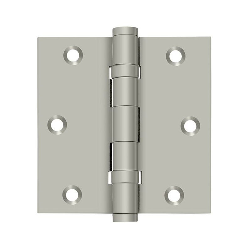 102'' x 102'' Butt Bearing Hinge, Brushed Nickel