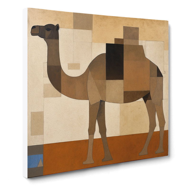Camel Suprematism No.2 - Print, 50cm H x 50cm W x 3cm D