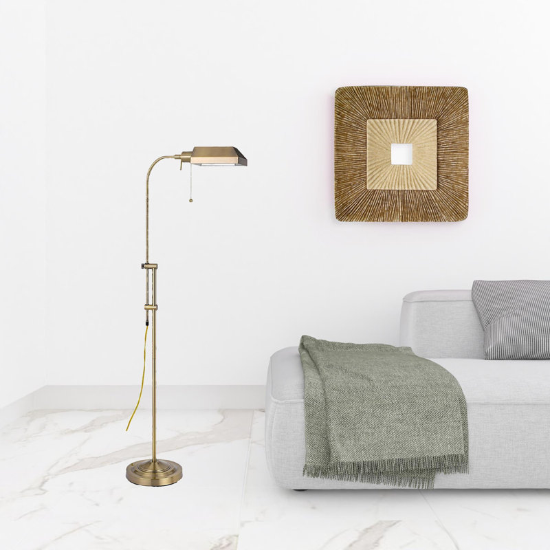Lampe sur pied 57 po, Bronze, Laiton