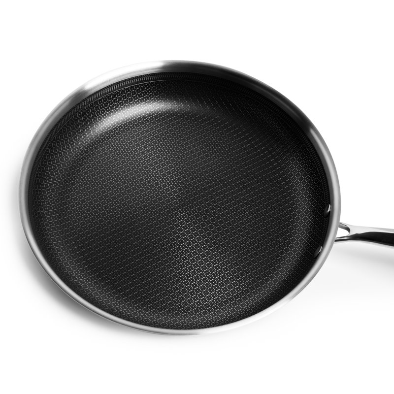 8-Inch Stainless Steel Nonstick Frying Pan with Lid