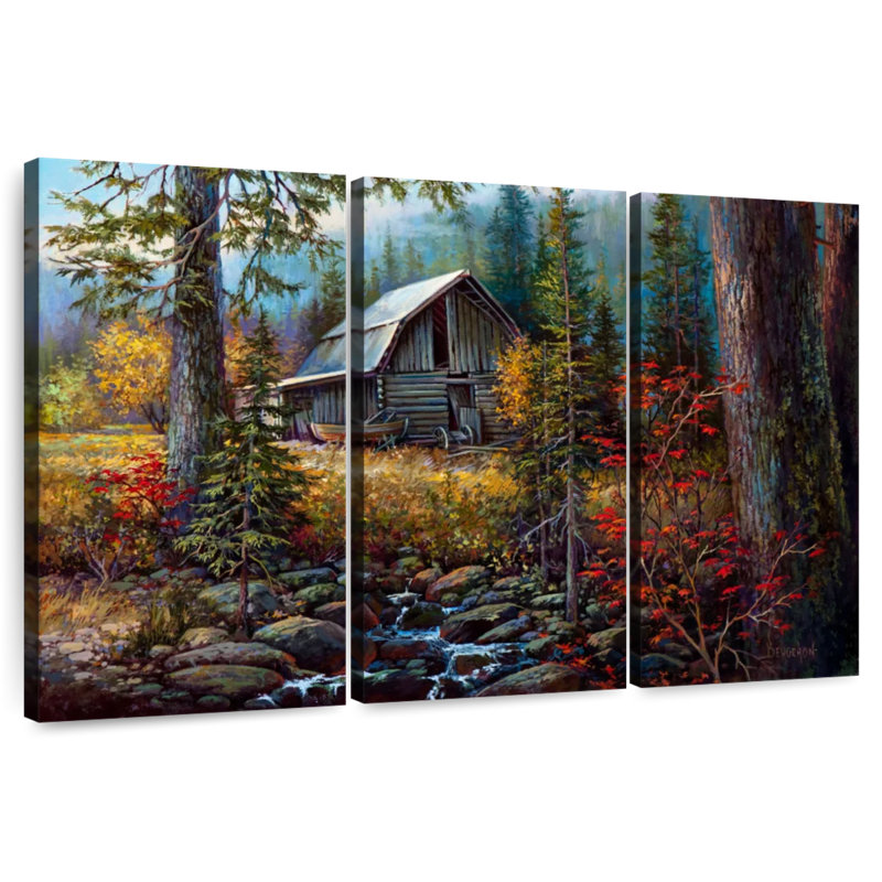 Lilie Burma Barn, 28" H x 45" W